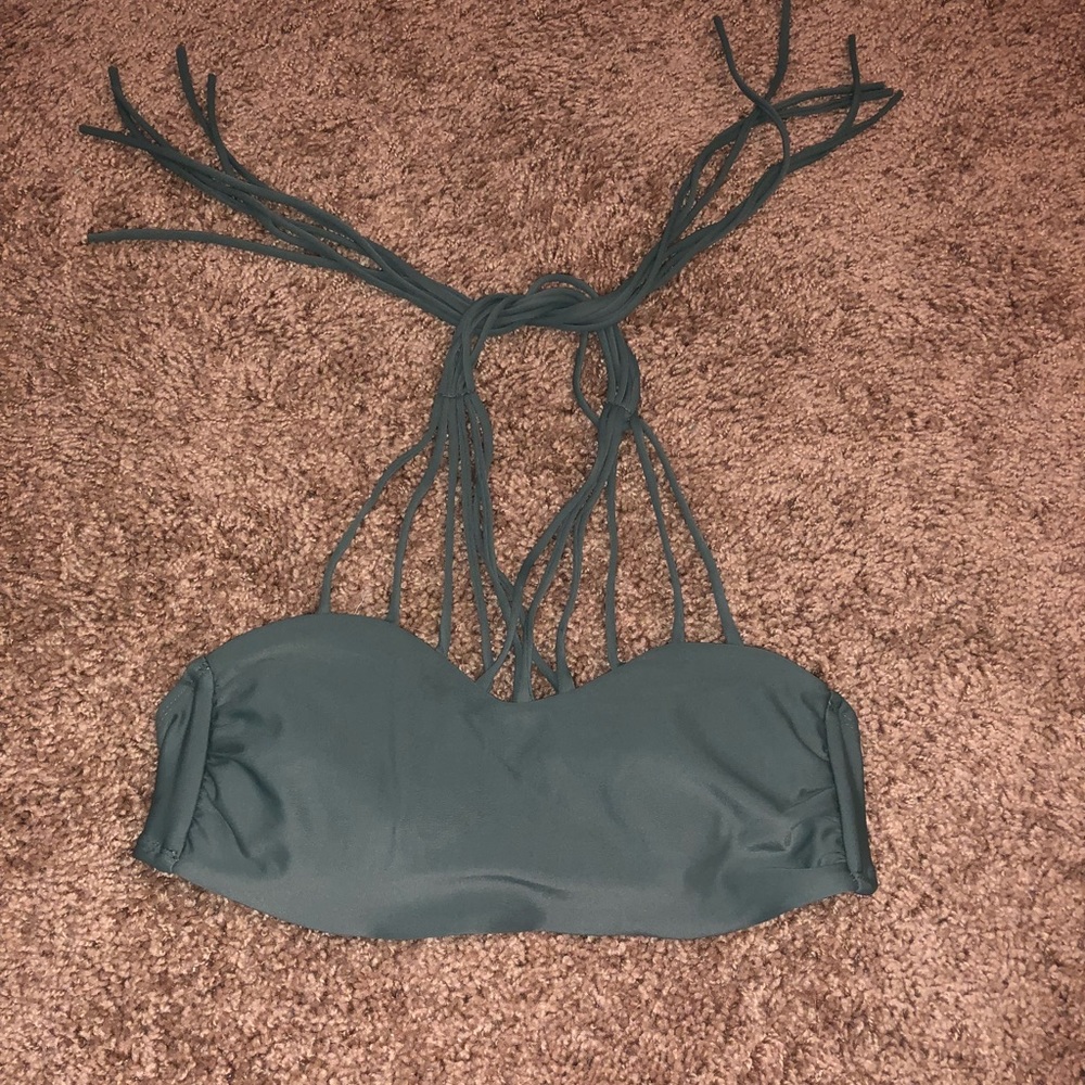 Green bikini top